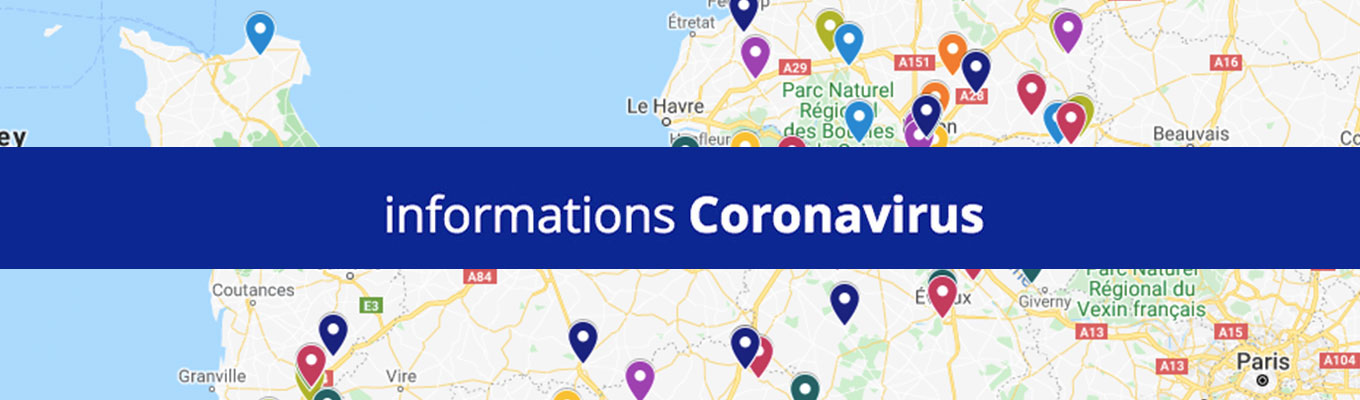 carte interactive Normandie Covid-19