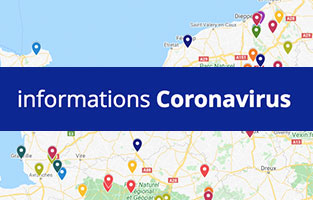 carte interactive Normandie Covid-19